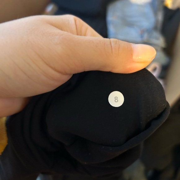 Lululemon Black Wide Leg Drawstring Pants - Picture 4 of 6